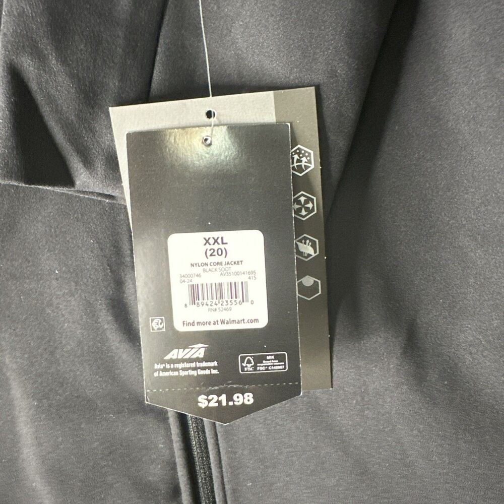 Avia Women's and Women's Plus SoftSculpt Zip-Up Active Jacket, Sizes XxL (20) - Picture 6 of 10
